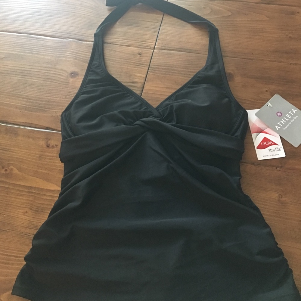 Athletes, tankini, NWT, Black, Size 34 B/C Tall
